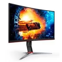 MONITOR GAMER CURVO AOC 27 PANEL VA / 165 HZ / TIEMPO DE RESPUESTA 1 MS / AMD FREE SYNC / COLOR NEGRO Y ROJO / 2 HDMI / VGA / DISPLAYPORT / ASPECTO 16:9 / RESOLUCION 1920 X 1080 / BRILLO 250 CD/M2