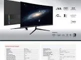 MONITOR GAMER BALAM RUSH ANDROMEDA MAG27Y / CURVO / 27 PULG / VA / FULL HD / 180 HZ / 1 MS / R1800 / VESA 100 / RGB / OVERCLOCK 200 HZ / FREESYNC / FLICKER FREE / LOW BLUE LIGHT / NEGRO / BR-942980