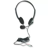 AUDIFONO DIADEMA,MANHATTAN,164429, C/MICROFONO ESTANDAR PLASTICO